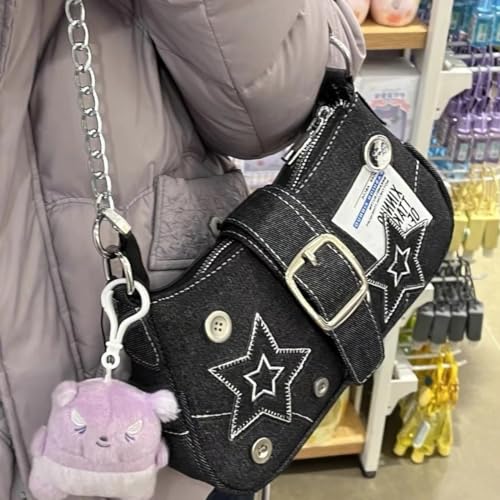 Y2k Star Purse Cute Anime Japanese Gothic jpop Shoulder Bag kpop Messenger Bag Handbags Crossbody Bag for Teen Girl4