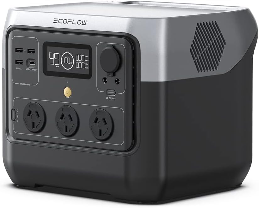 EF ECOFLOW Portable Power Station RIVER 2 Pro, 768Wh LiFePO4 Battery, 70 Min Fast Charging, 4X800W (X-Boost 1600W) AC Outlets, Solar Generator for Outdoor Camping/RVs/Home Use Black : Patio, Lawn & Garden