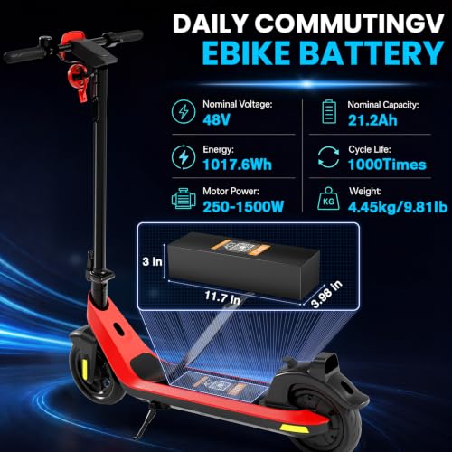 Image of Ebike Battery 48V 21.2AH Samsungcell with 50A Smart BMS fit 250-1500W Motor