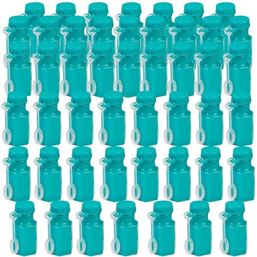 Teal Hexagon Bubble Bottles (4DZ) - Toys - 48 Pieces