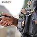 SAMSFX Fly Fishing Zinger Retractor for Gear Tools Holder (Clip on Back Retractor with Swivel Clips)