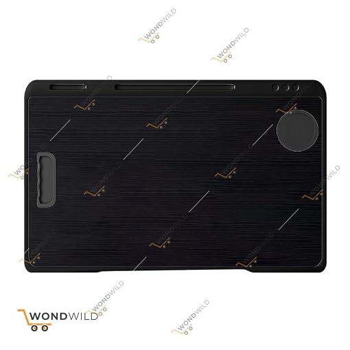 WONDWILD Premium Foldable Wooden Mini Laptop Table for Bed, Study Table with Drawer, Tablet/Mobile/Cup Holder for Kids & Adults  (US-COTTEDS ^Black^)