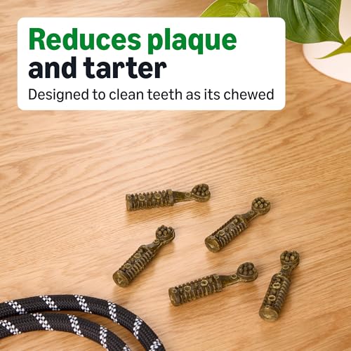 Image of Amazon Basics Dental Dog Treats to Help Clean Teeth & Freshen Breath - Tiny (5-15 lbs), Unflavored (Previously Wag)