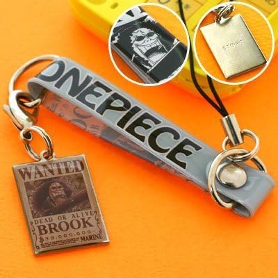 One Piece Wanted Metal Charm Strap 2nd Brook ON-24E (japan import)