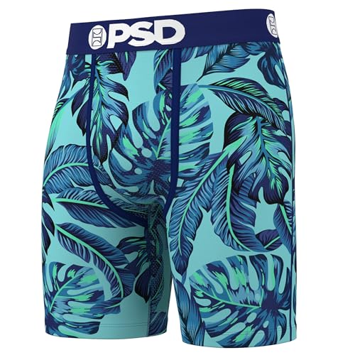 PSD Mens Boxer Briefs - Palm Paradise 3-Pack, 7 Inch Inseam, Moisture-Wicking, Boxer Briefs for Men Pack, X-Large2