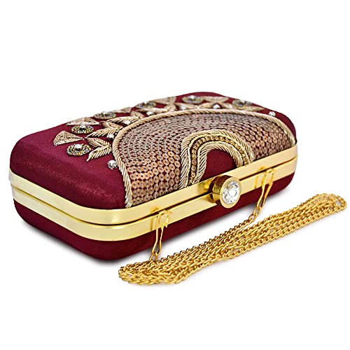 Image of For The Beautiful You Neck Embroidered Women's Clutch