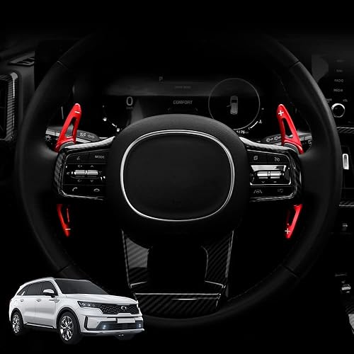YOUTOOCAR Accesorios para volante, extensión de palanca de cambios de aleación de aluminio, compatible con KIA Sorento, KIA Carnival, KIA K3, KIA