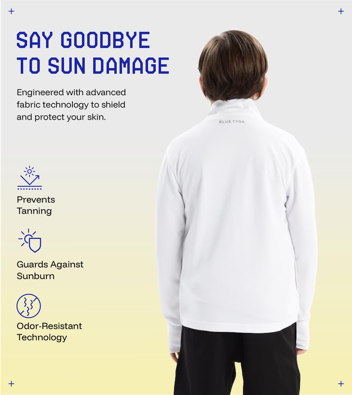 Image of BLUE TYGA Boys UPF 50+ Sunscreen Jacket - Cool, Comfy & Sun-Safe Protection for Every Adventure