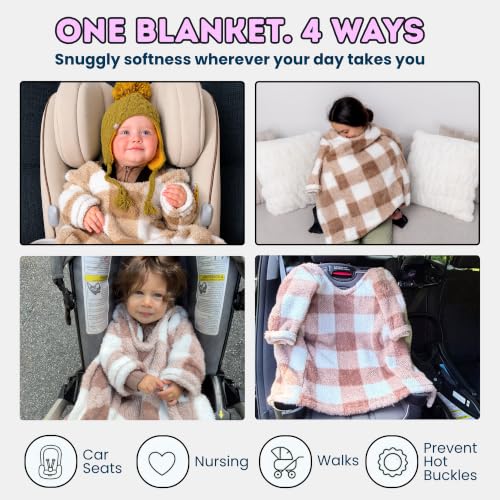 Image of Buckle Me Baby Cozy Car Seat Blanket -Wearable Car Seat Blankets for Babies