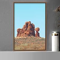 Framed Canvas Gathered Rocks Global Landscape Mountain Multicolor Photography Relax/Calm - 16x24 inches