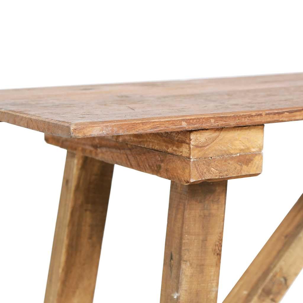 Table Console 130 x 40 x 80 cm Bois Recyclé Style Que