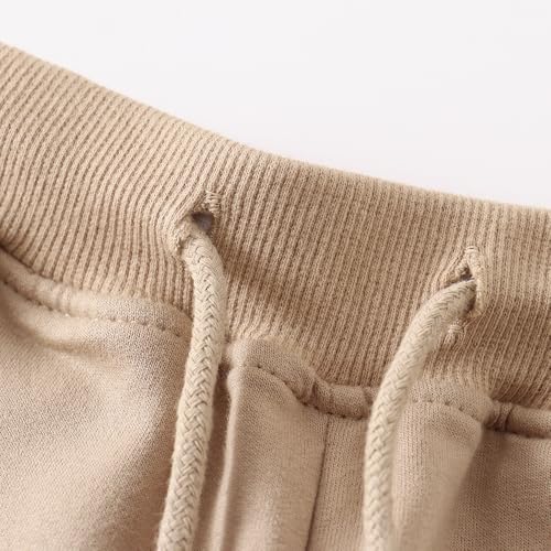 Toddler Boys Girls Cotton Jogger Shorts,Little Kids Active Sport Shorts with Drawstring3