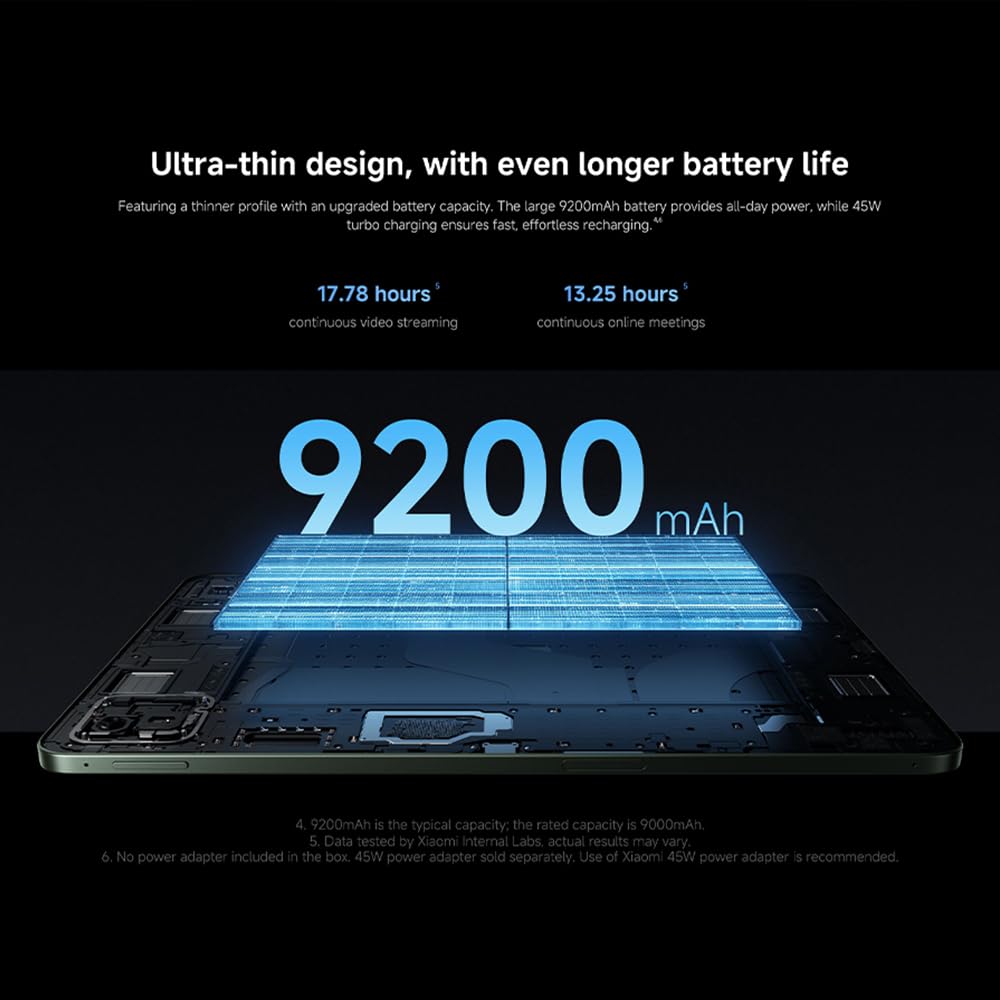 XIAOMI Pad 8, tablet 11,2", 8+256 GB, Android 16, Snapdragon 8s Gen 4, bateria o długiej żywotności 9200 mAh, ekran 3,2K 144 Hz, HyperAI, 45 W, z ładowarką (niebieski)