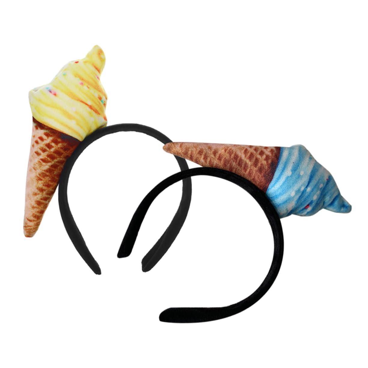 FRCOLOR 10stücke Haarband Eiscreme Design Lustiges Stirnband Für Make-up Und Vielseitiges Accessoire Für Damen Und Mädchen