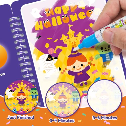 ZMLM 24 Pack Halloween Water Coloring Books for Toddlers Party Favors - image 4