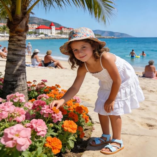 Image of Kiderence Toddler Flower Girl Sandals Open Toe Dress Shoes Wedding Party