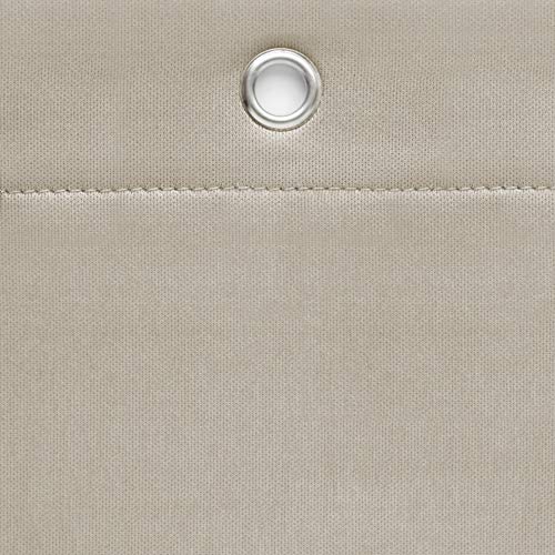 Zenna Home Waterproof Fabric Shower Curtain Or Liner, 70 In. X 72 In, Beige #TOP4