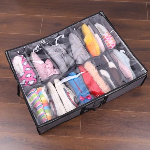 Organizador de zapatos bajo cama para liberar espacio en dormitorios pequeños 8