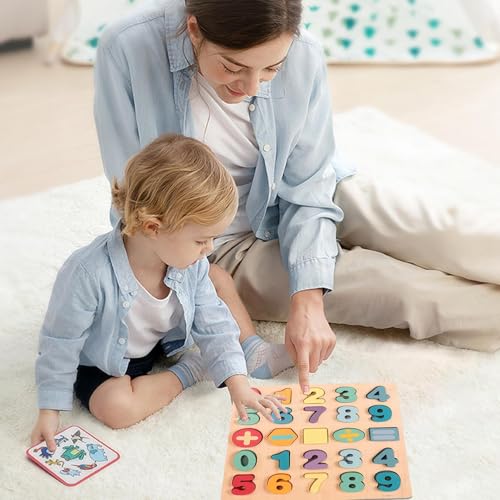 Tablero de aprendizaje de letras de madera para niños en edad preescolar 2