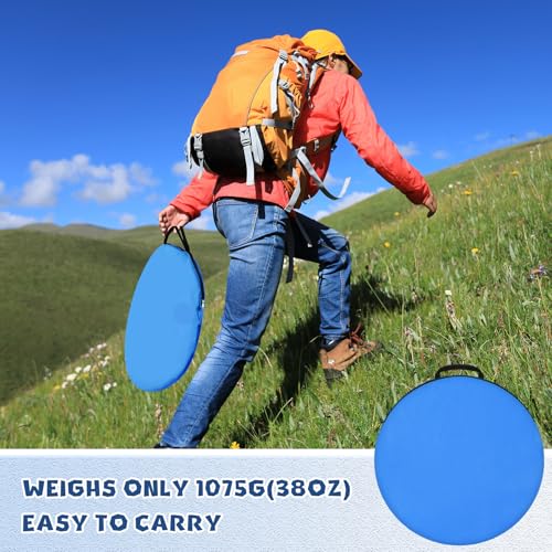 Image of Pop up Mosquito Tent for Camping, 86.6 x 59 x 45.3 Inch Bug Net Tent with Instant Automatic Setup, Lightweight Portable Screen Net Fits Most Camping Cot for Outdoor Hiking Travel(Blue)