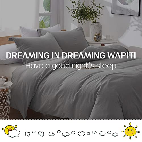 Parure de lit king size douce anti-glisse pour éviter la couette qui bouge - 7
