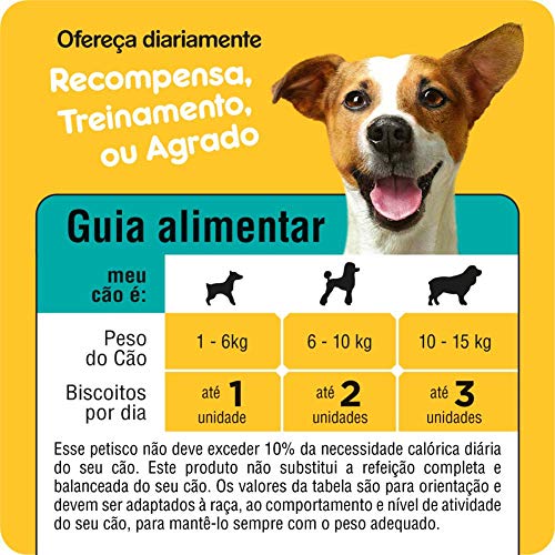 Kit Biscoito Pedigree Biscrok Para Cães Adultos Raças Pequenas 3x1kg