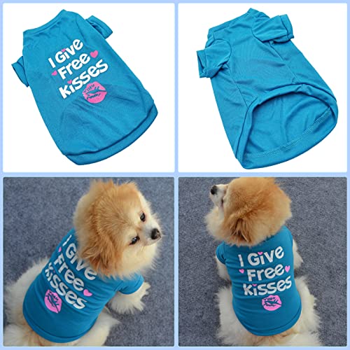 Petcare 3 Pack Small Dog Shirts Girl Puppy Clothes Cat T Shirt Soft Cotton Short Sleeve Tee Shirts For Small Dogs Girls Chihuahua Yorkie Shih Tzu Pomeranian Thanksgiving Valentines Outfits #TOP5