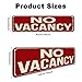 LINStore No Vacancy Vintage Retro Rustic Metal Tin Sign Pub Wall Decor Art 4x16 inches