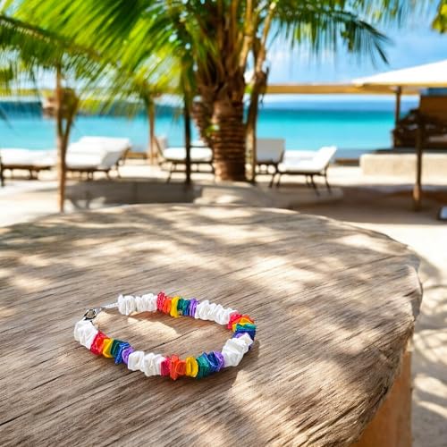 BlueRica Puka Shell Chips Necklace & Anklet Set (Multi)4