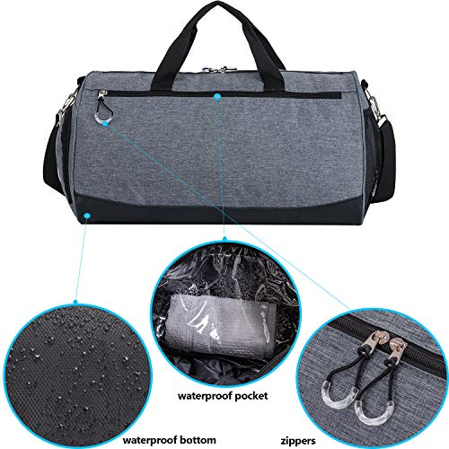 Kuston Sports Gym Bag With Shoes Compartment Travel Duffel Bag For Men And Women #TOP4