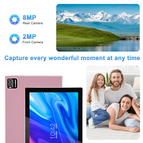 Image of 10 Inch Tablet Android Tablets 64GB 12GB RAM 10 inch Android Tablet Supports 1TB Expansion Dual Camera 6000mAh Long-lasting battery WiFi-6 Tableta 2 IN 1 Tablets with Bluetooth Mouse Case Stylus Keyboard