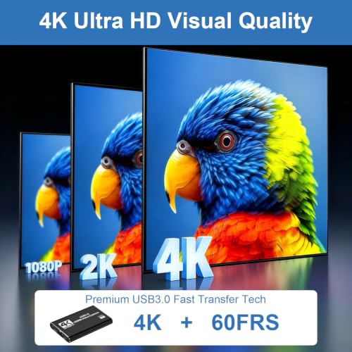 Carte Capture Vidéo USB 3.0 HDMI 4K Compatible avec Windows & Linux – vue 4