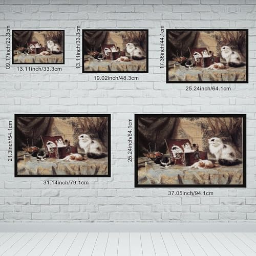Impression sur toile Henriette Ronner Knip 20x30 cm décor de bureau - 2