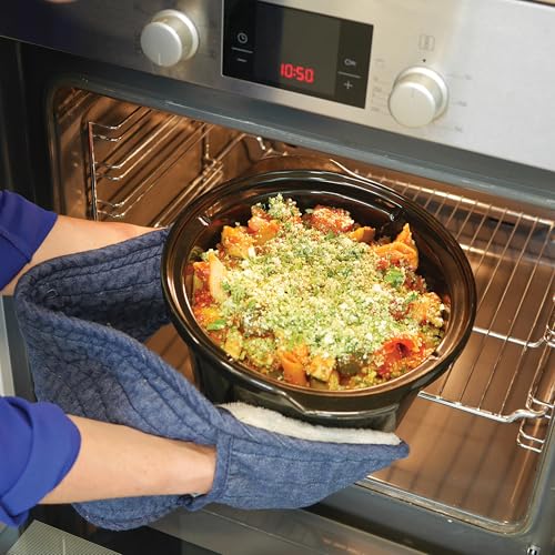 Crockpot Schongarer Slow Cooker | 4,7 l (bis zu 5 Personen) | programmierbare Zeitschaltuhr | Schwarz [SCCPRC507B]