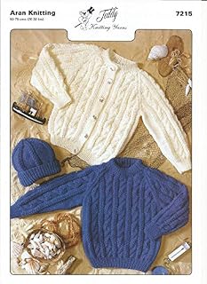 Knitting Pattern for Children's Jumper, Cardigan and Hat, Create Lovely Designs Using Aran Wool! Pattern Number: 7215
