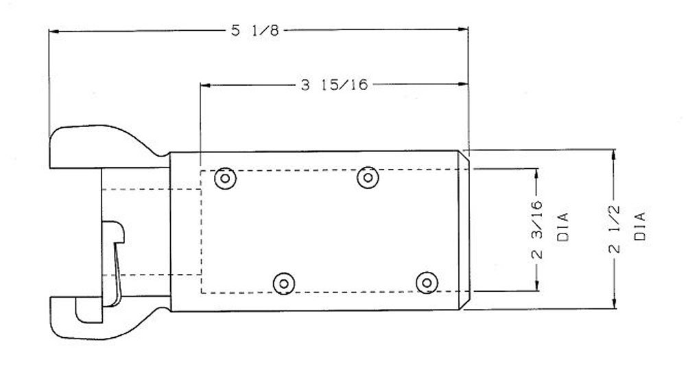 Dixon BSB Serie Messing Sand Strahlluftschlauch Armatur Schnellkupplung Schlauch ID x Schlauch OD, 1-1/4" Hose ID x 2-5/32" Hose OD, 1