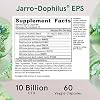 Jarrow Formulas Jarro Dophilus Probiotics 10 Billion CFU - كبسولات مكملات البروبيوتيك لصحة الجهاز الهضمي وصحة الأمعاء للنساء والرجال، 60 كبسولة نباتية، لمدة تصل إلى 30 يومًا، قابلة للتخزين