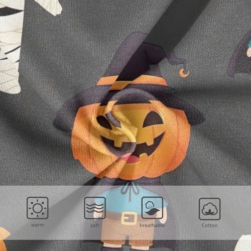 Cute Halloween Print Gray Undies for Toddler Girls, Girls Underwear Cotton, 2T–8 Years3