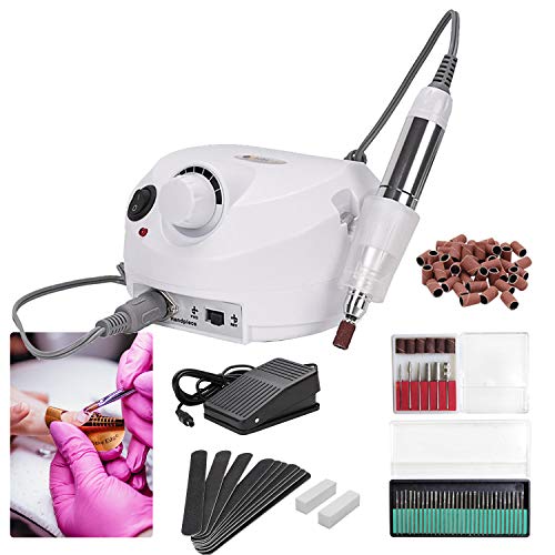 Riossad Nagelfräser, Profi Elektrische Nagelfeile Maniküre Pediküre Fräser Nageldesign Nagelkunst Kit 30000 U/min für… – Bild 4