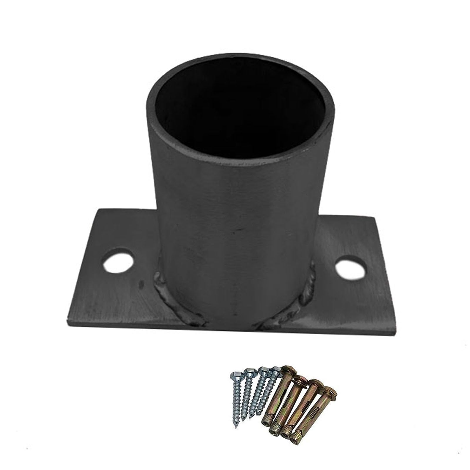 Base de soporte circular para postes, base duradera y versátil para carteles, buzones, hormigón y cubiertas (paquete de 6)