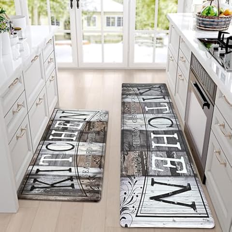 Yugarlibi Non-Slip Memory Foam Kitchen Mats Cover