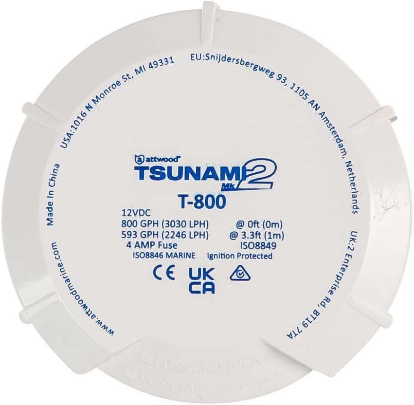 Attwood Tsunami MK2 800 GPH Replacement Cartridge for Tsunami Bilge Pump