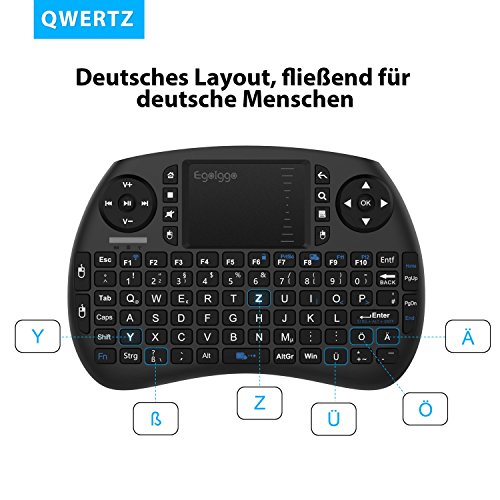 EgoIggo Mini tastiera wireless a 2,4 GHz con