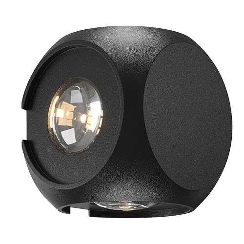 Image of Waterproof Up Down Led Wall Lamp, Aluminium IP65 Body 4 Way, Multycolor, Indoor /Outdoor Decorative Wall Sconce Light(4 Way Multy)