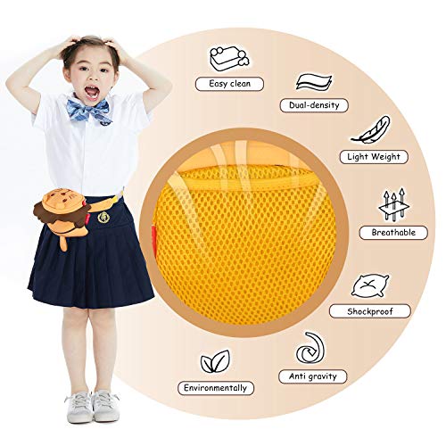 Termichy Kids Waist Bag Cute 3D Cartoon Bear Animal Travel Kids Fanny Pack For Babies Girls Toddler Children Sport Camping Trip Makeup Masquerade Toy Christmas Gift, Parent-child Dressing(Lion) - Thumbnail 5