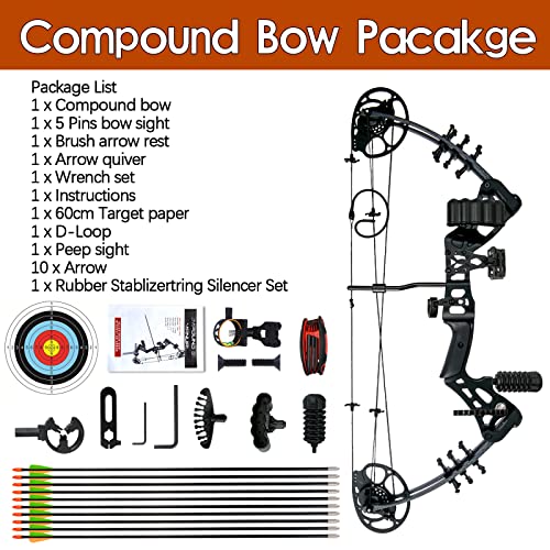 Wuxlisty KS01-BK Youth Compound Bow Set 15-45 Lbs thumb #1