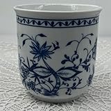 Motif oignon Generisch Triptis Cache-pot en porcelaine Motif oignon Hauteur 12,5 cm Largeur 12 cm