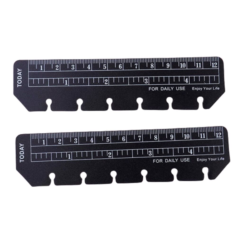 WAITLOVER 2 Stück 6-Loch Lineal/Trennblätter Für Ordner A5/A6/A7 - Aus Flexiblem PVC, Als Lesezeichen
