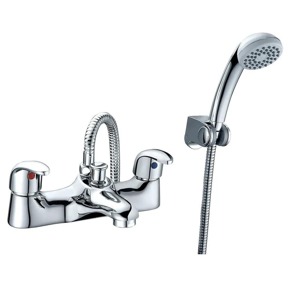 Alnore - Bath Shower Mixer Tap and Handset Complete Set