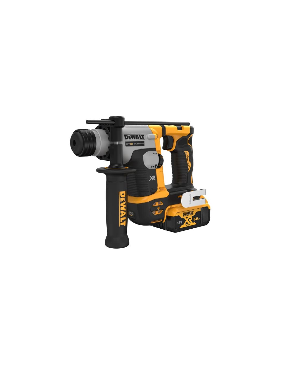 DeWalt - Martillo Electroneumático sin escobillas XR 18V SDS-Plus 1,4J con 2 baterías Li-Ion 5Ah y maletín TSTAK